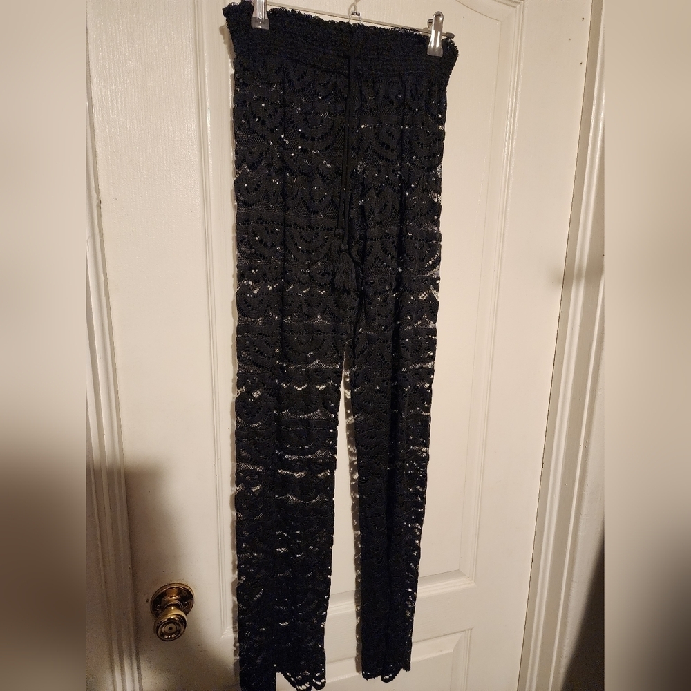 Miken Swim Black  Swim Cover Bottoms Size S